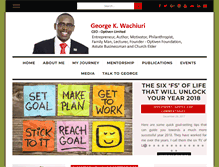 Tablet Screenshot of georgewachiuri.com